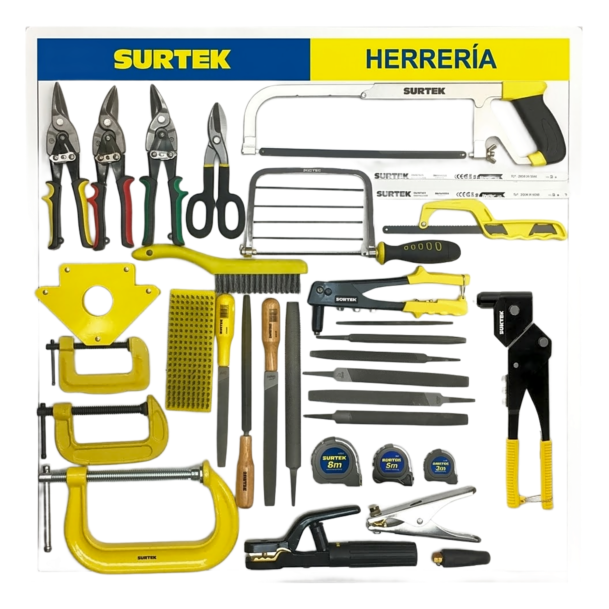 Tabla Exhibidora de Herramientas para Herrería. — SURTEK · SKU THERR1