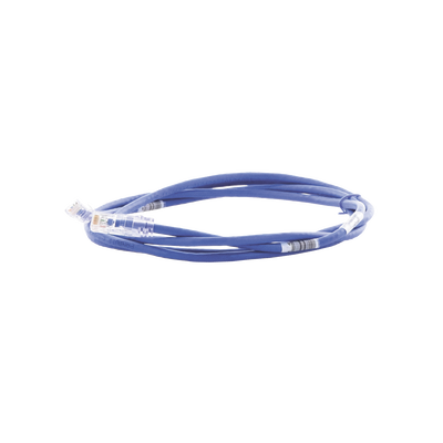 Cable de Parcheo TX6, UTP Cat6, 24 AWG, CM, Color Azul, 2.13 Metros (7 Pies)