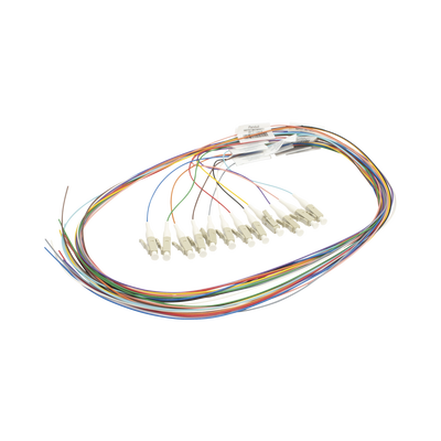 Kit de 12 Pigtails con Conector LC, Multimodo 50/125 OM4, 900um, de 1 Metro (3.28 Pies)