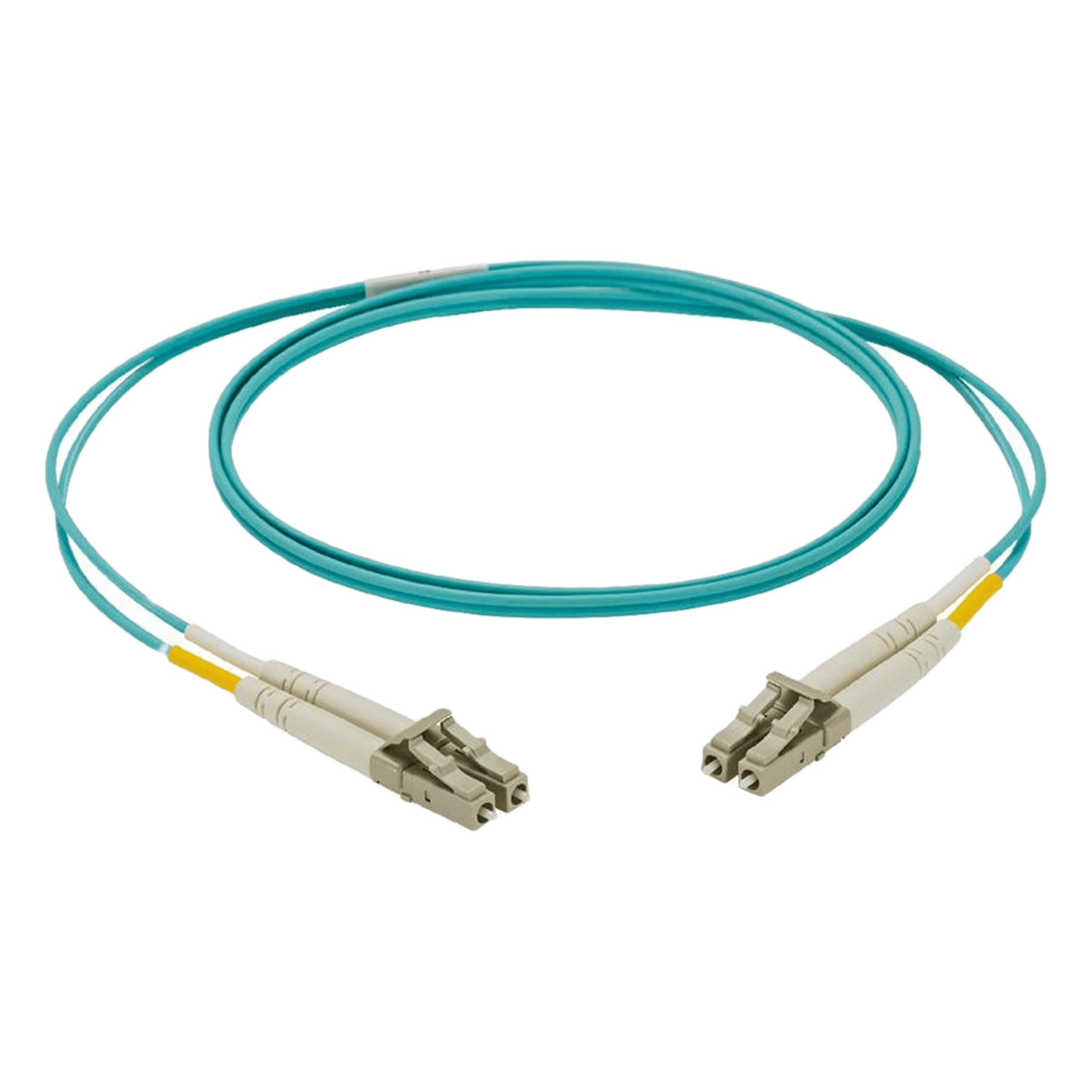 Jumper de Fibra Optica Multimodo 50/125 OM4, LC-LC Duplex, LSZH, Color Aqua, 2 Metros — PANDUIT · SKU NKFPZ22LLLSM002
