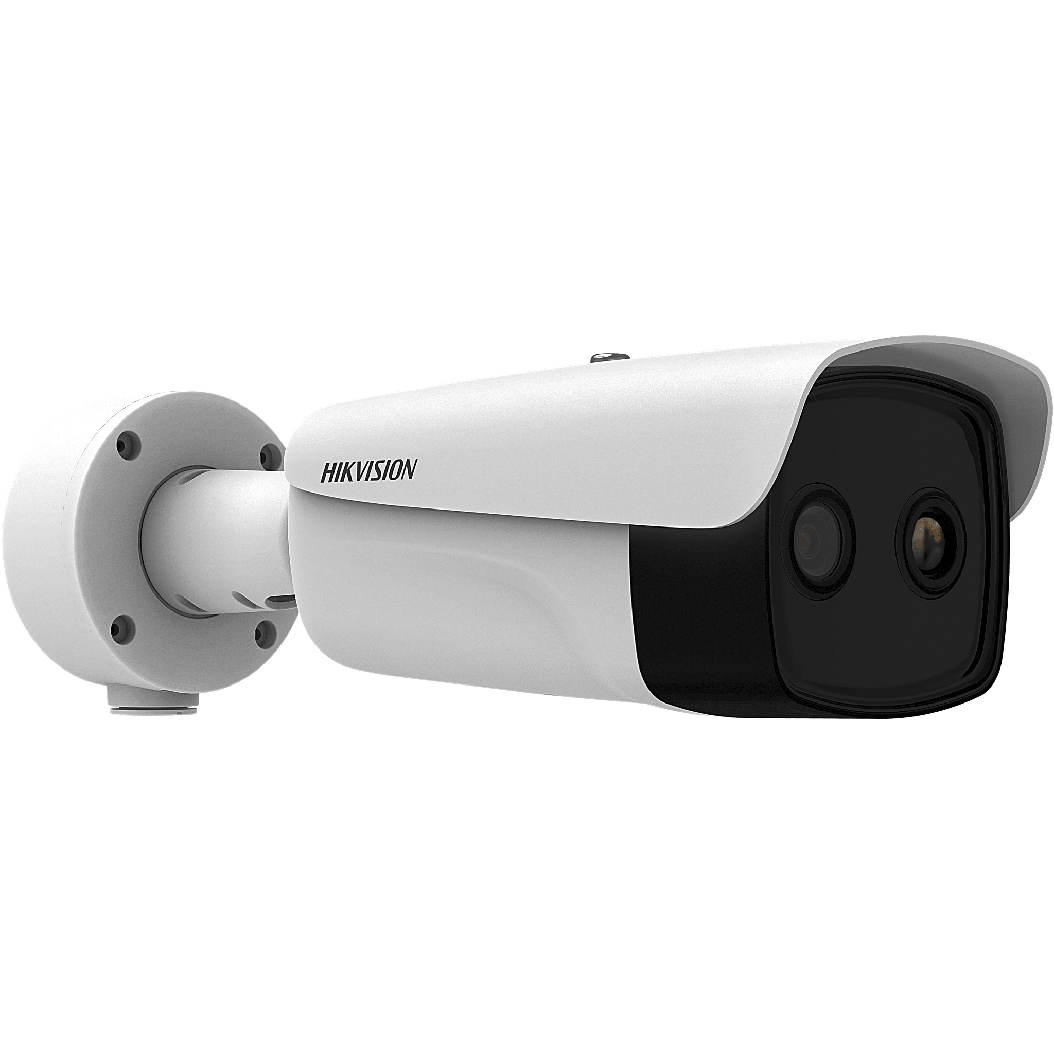 (HIKMICRO) Cámara Bullet IP Dual Térmica 15.4 mm (384×288) / Óptica 8 mm (4 Megapixel) / IA GUANLAN / 75 m IR / IP67 / IK10 / NEMA 4X / PoE / Termométrica -20°C a 150°C / Detección Fuego y Humo / TP