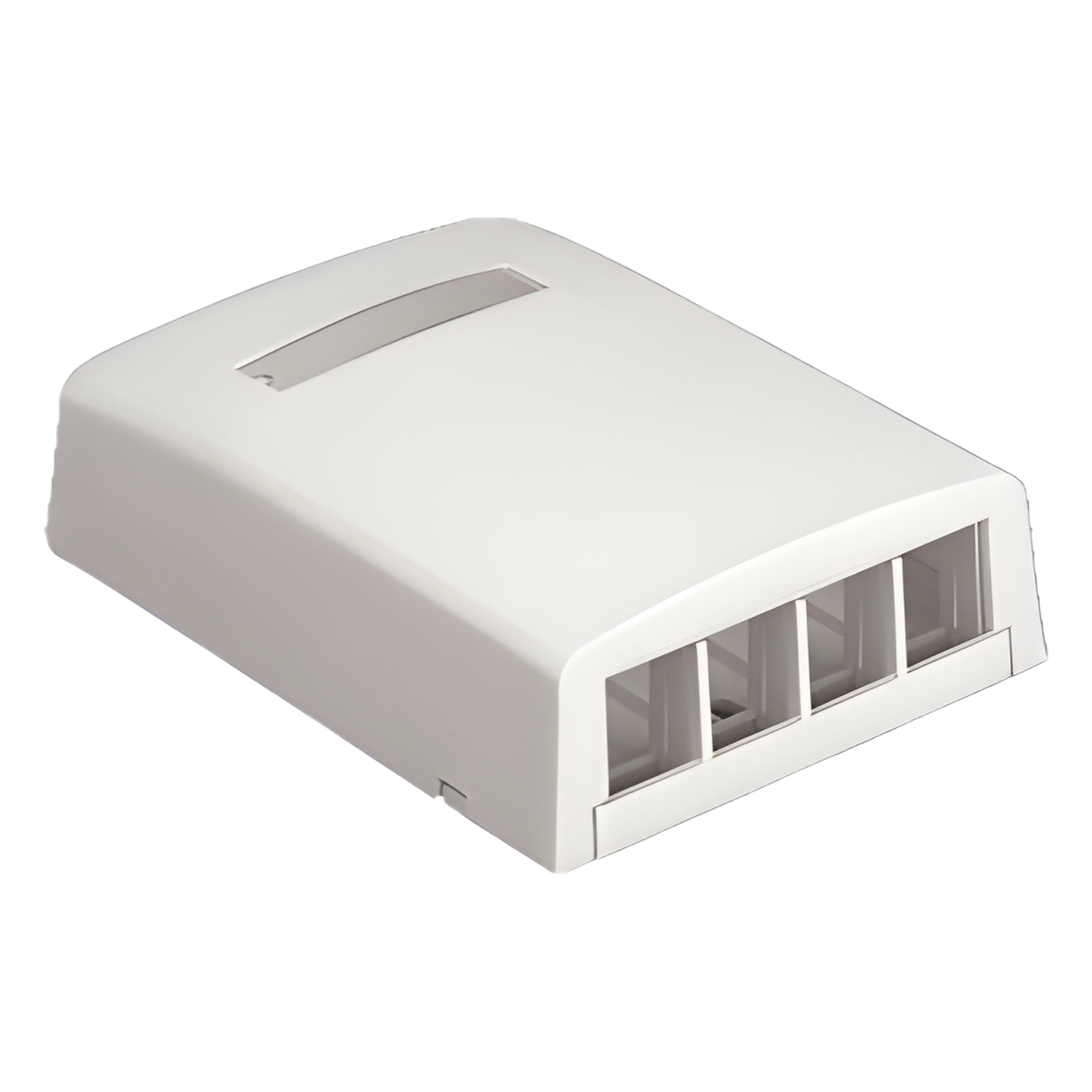 Caja de Montaje en Superficie, Para 4 Módulos Keystone, Color Blanco Mate — PANDUIT · SKU NK4BXIW-AY