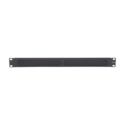 Tapa Ciega para Rack de 19in, Tipo Cepillo de Nylon, para Paso de Cables y Mejor Manejo Térmico, Color Negro, 1UR
