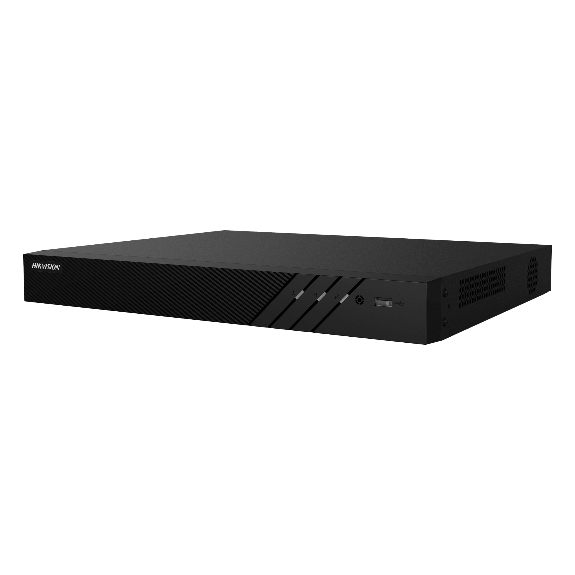 NVR 8 Megapixel (4K) (Compatible con Cámaras ACUSENSE) / 16 canales IP / 16 Puertos PoE+ / 2 Bahías de Disco Duro / Salida de Vídeo en 4K / 300 Metros PoE Modo Extendido — HIKVISION · SKU DS-7616NI-Q2/16P(E)