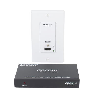 Kit Extensor HDBaseT | 4K2K@60Hz 40m | 1080p 70m | Función PoC | IR Bidireccional | RS-232 |