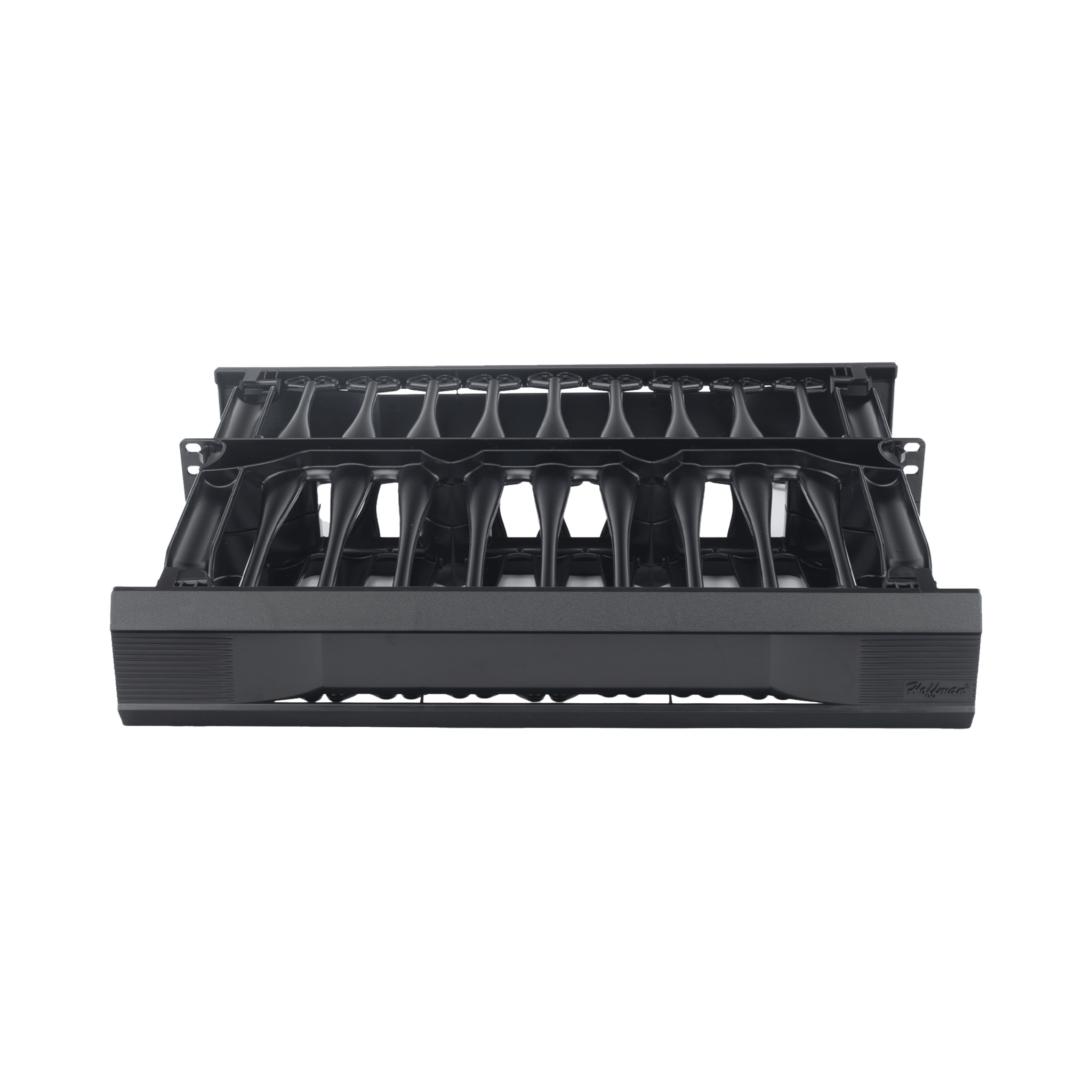 Organizador de Cables Horizontal CableTek, Doble (Frontal y Posterior), Para Rack de 19in, 2 UR