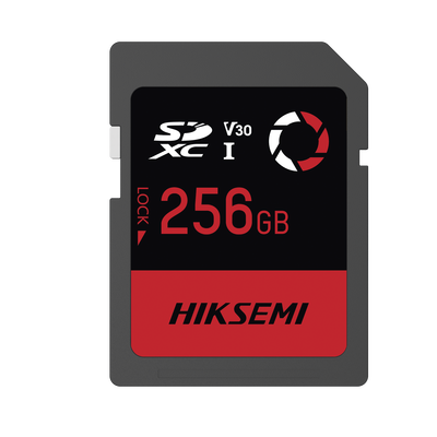 Memoria SD / Clase 10 de 256 GB / Especializada Para Drones Comerciales, Cámaras de Fotografía y Video / 180 MB/s Lectura / 150 MB/s Escritura — HIKSEMI by HIKVISION · SKU HS-SD-E30/256G