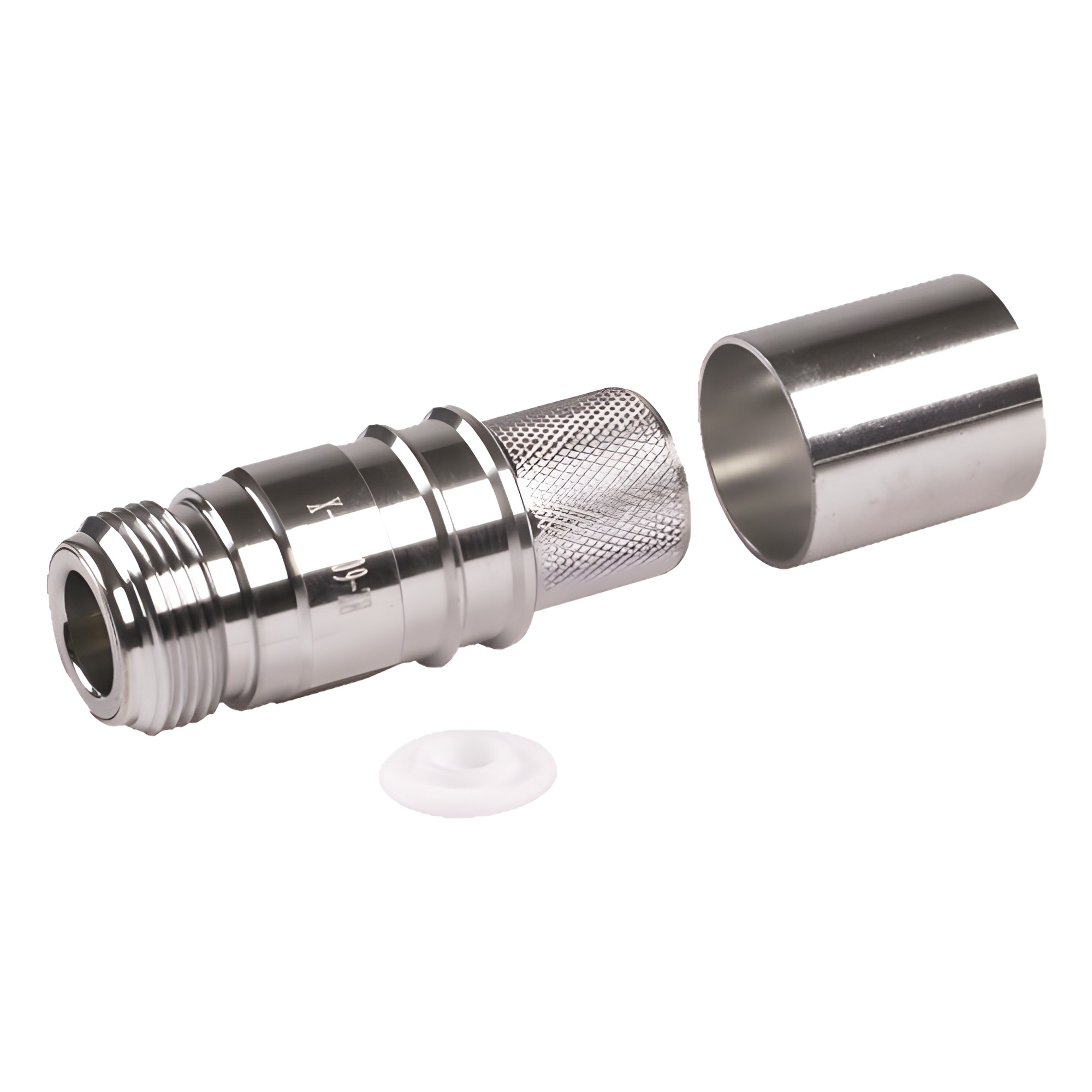 Conector N Hembra Plegable con Pin Cautivo para cable LMR600, LP600 — Times Microwave · SKU EZ-600-NF-X