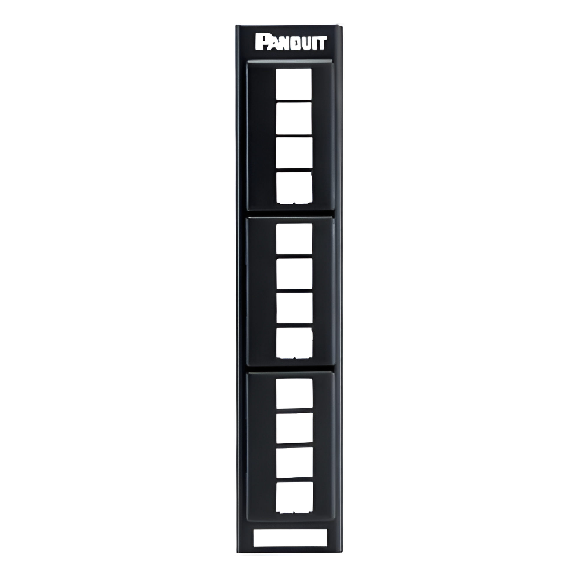 Panel de Parcheo Modular Keystone (Sin Conectores), de Montaje en Pared Usando Accesorio Wb89d, 12 Puertos — PANDUIT · SKU NKFP12W