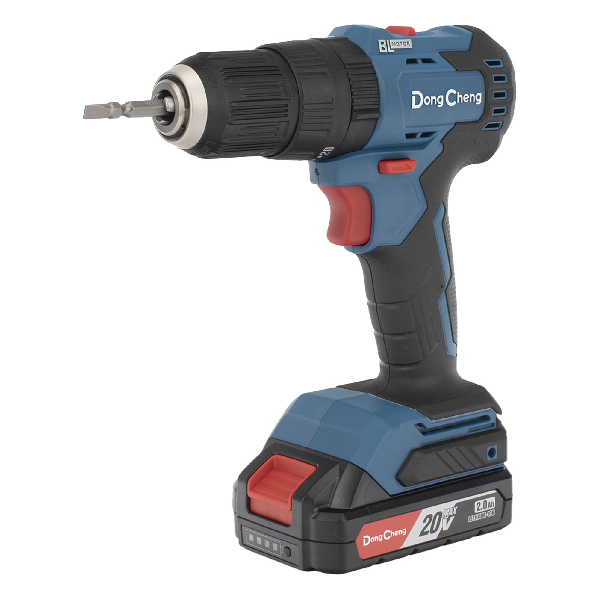 Rotomartillo Inalámbrico 20V / Motor Brushless / Broquero 1/2 in / 50 Nm Par de Apriete / 2 Baterías 2.0Ah con Cargador y Maletín — DONGCHENG · SKU DCJ-Z2050-IAM