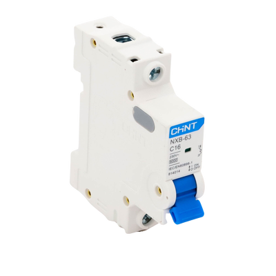 Pastilla para Riel Din, 1 Polo, 16 Amp, Vca:110/415v, 6kA, Catálogo: NXB631PC16.