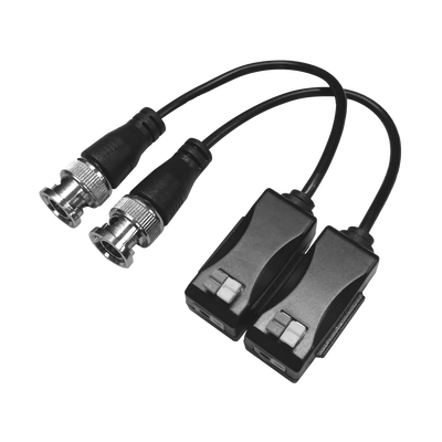 Kit de Transceptores (Baluns) con Terminal PUSH SUPERIOR PIG TAIL en ambos conectores, Resolución 4K , Cable flexible COAXIAL Blindado / COAXITRON / AUDIO POR COAXITRON /Conector 100% COBRE / Calidad PREMIUM — EPCOM TITANIUM · SKU TT101FTURBOZ