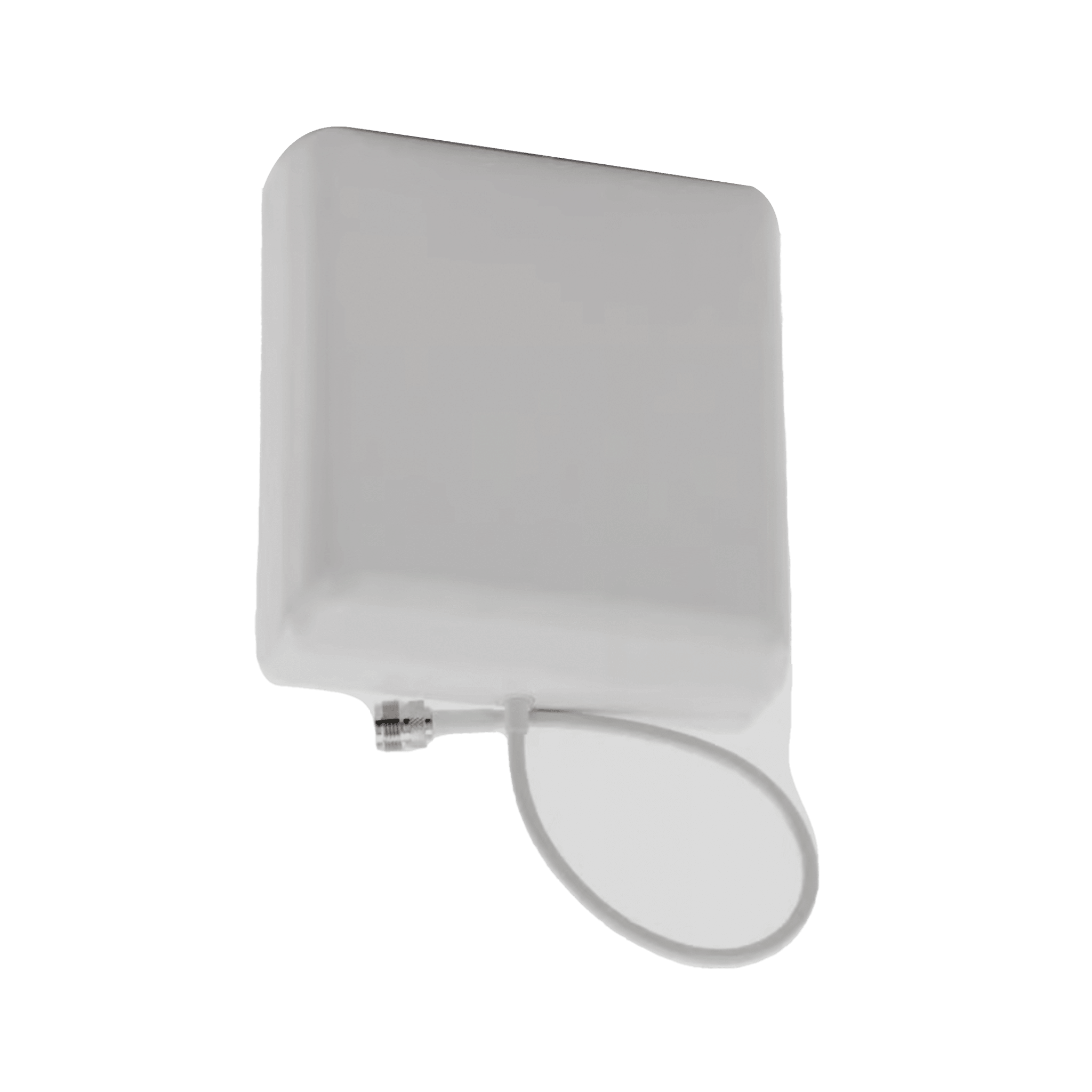 Antena Direccional tipo Panel / LTE 698-2700 MHz / 4 Bandas / Ganancia 5-8 dBi / Polarización Vertical / Montaje Pared