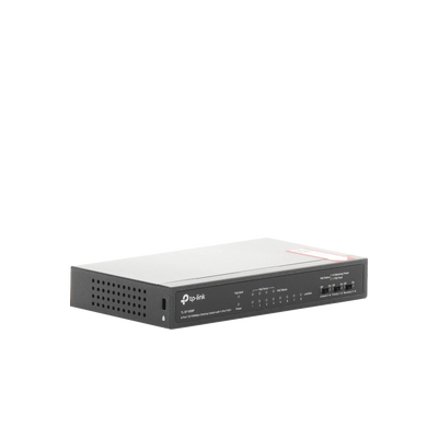 Switch PoE+ No Administrable / De Escritorio 8 puertos 10/100 Mbps / 4 puertos PoE af/at Inteligente / Presupuesto 66 W / Hasta 250 metros