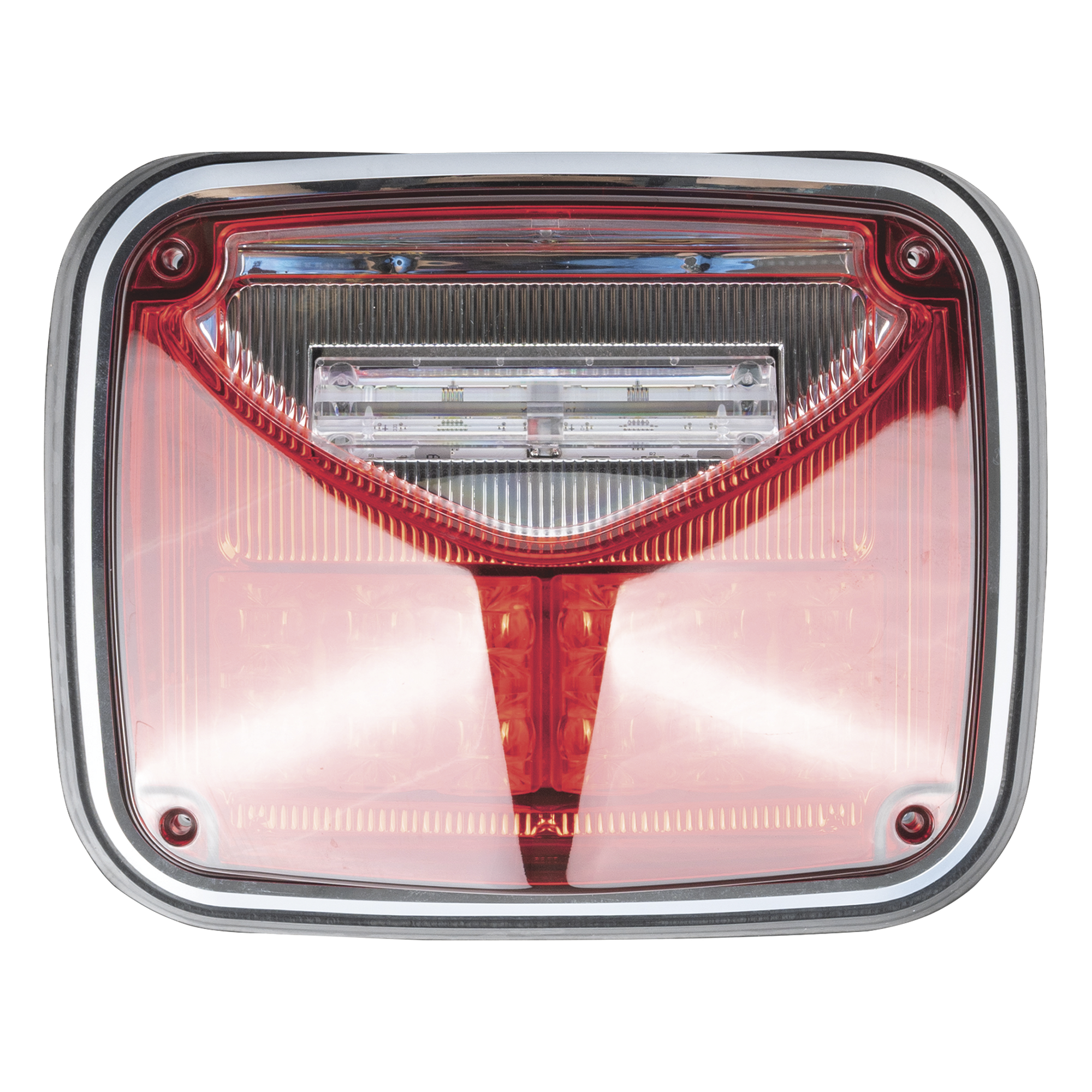Luz de advertencia de 8 X 6", Color Rojo, Con Luz de Trabajo Clara, Ideal para Ambulancias — EPCOM INDUSTRIAL SIGNALING · SKU XLTE1755R