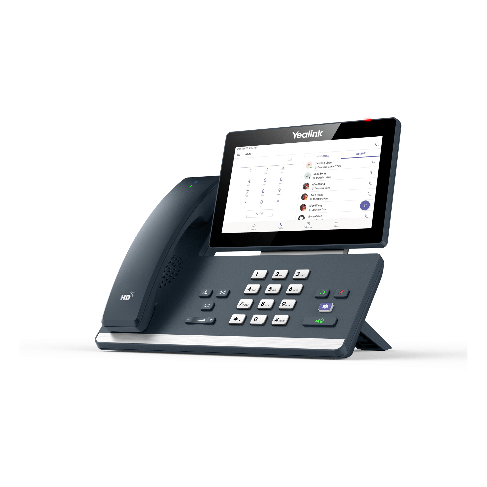 Teléfono IP Empresarial / Pantalla Táctil 7 Pulgadas / Bluetooth 5.2 / Wi-Fi Dual Band / PoE / Microsoft Teams Nativo