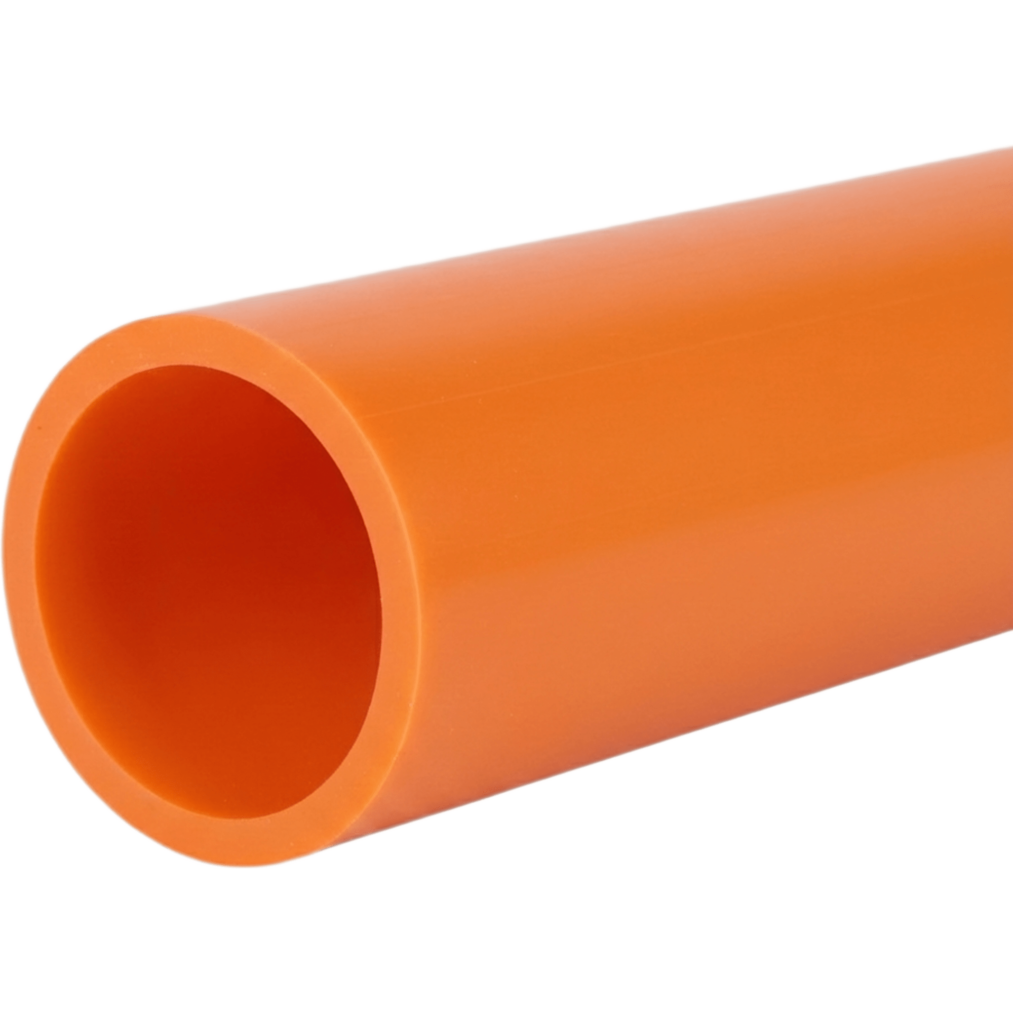 Ducto para Fibra Óptica 1 1/4" Liso RD11, Color Naranja Prelubricado, Rollo de 200 Metros