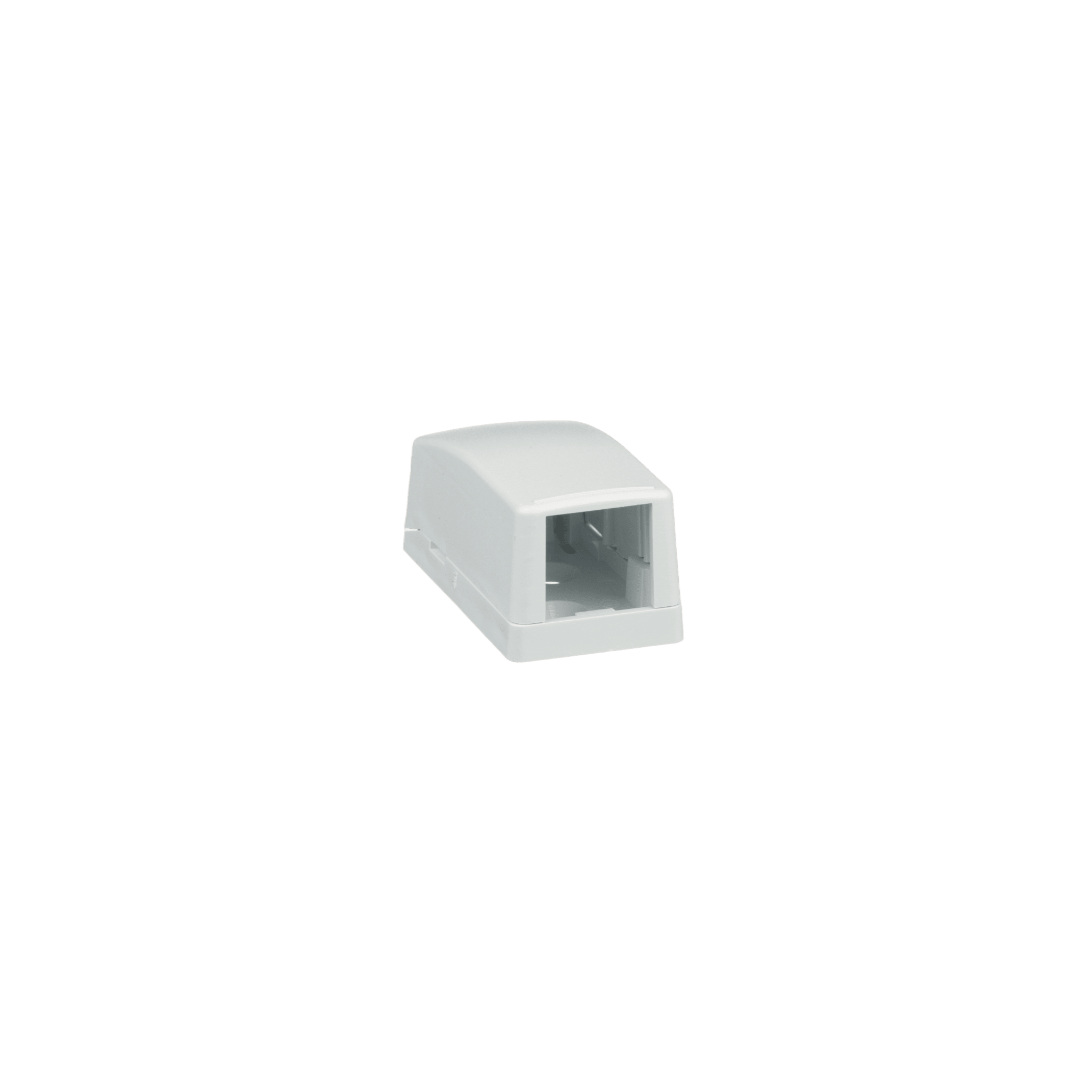 Caja de Montaje en Superficie, Para 1 Módulo Mini-Com, Color Blanco