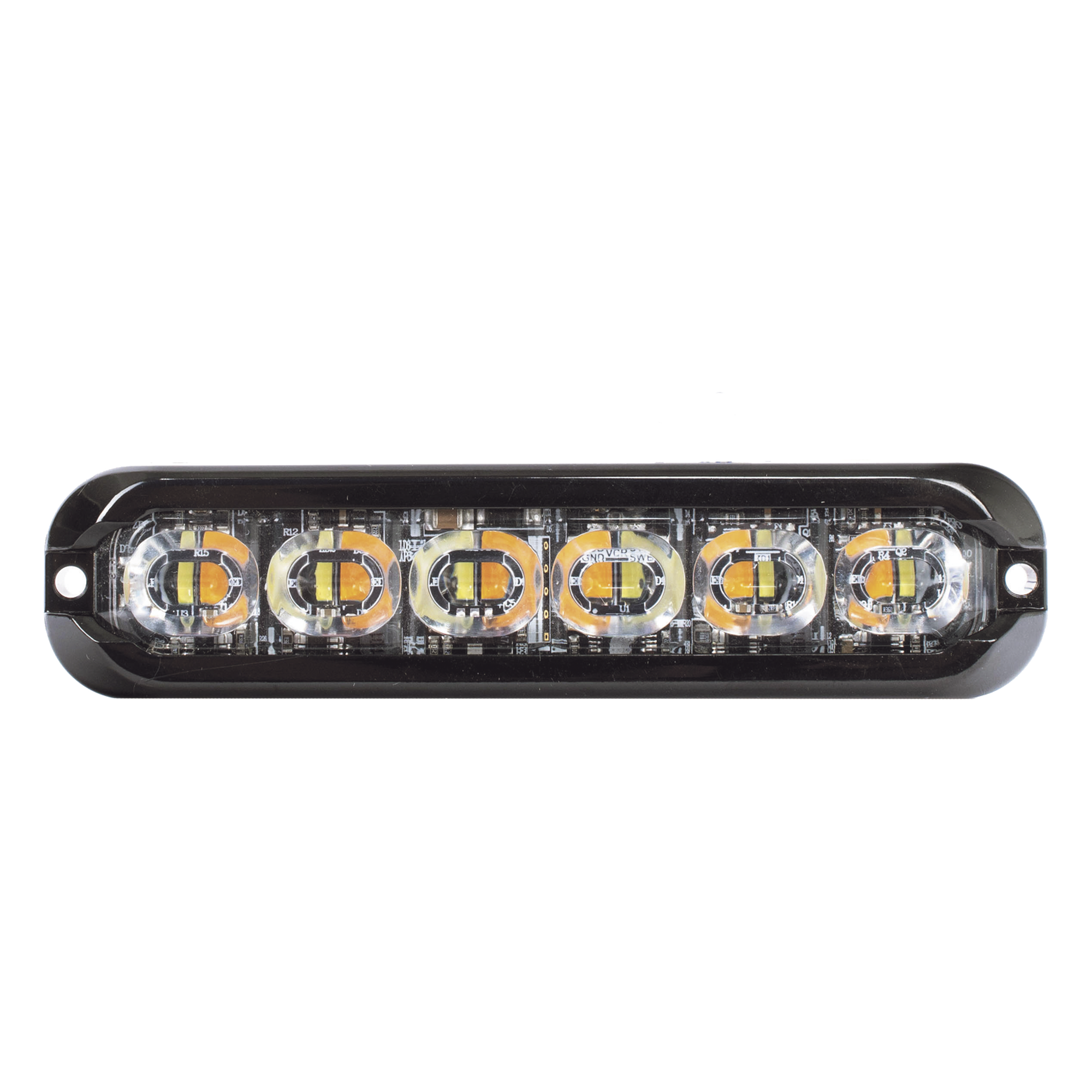 Luz Auxiliar de 12 LED, Ambar/Blanco, Lente Transparente — ECCO · SKU ED3794AW