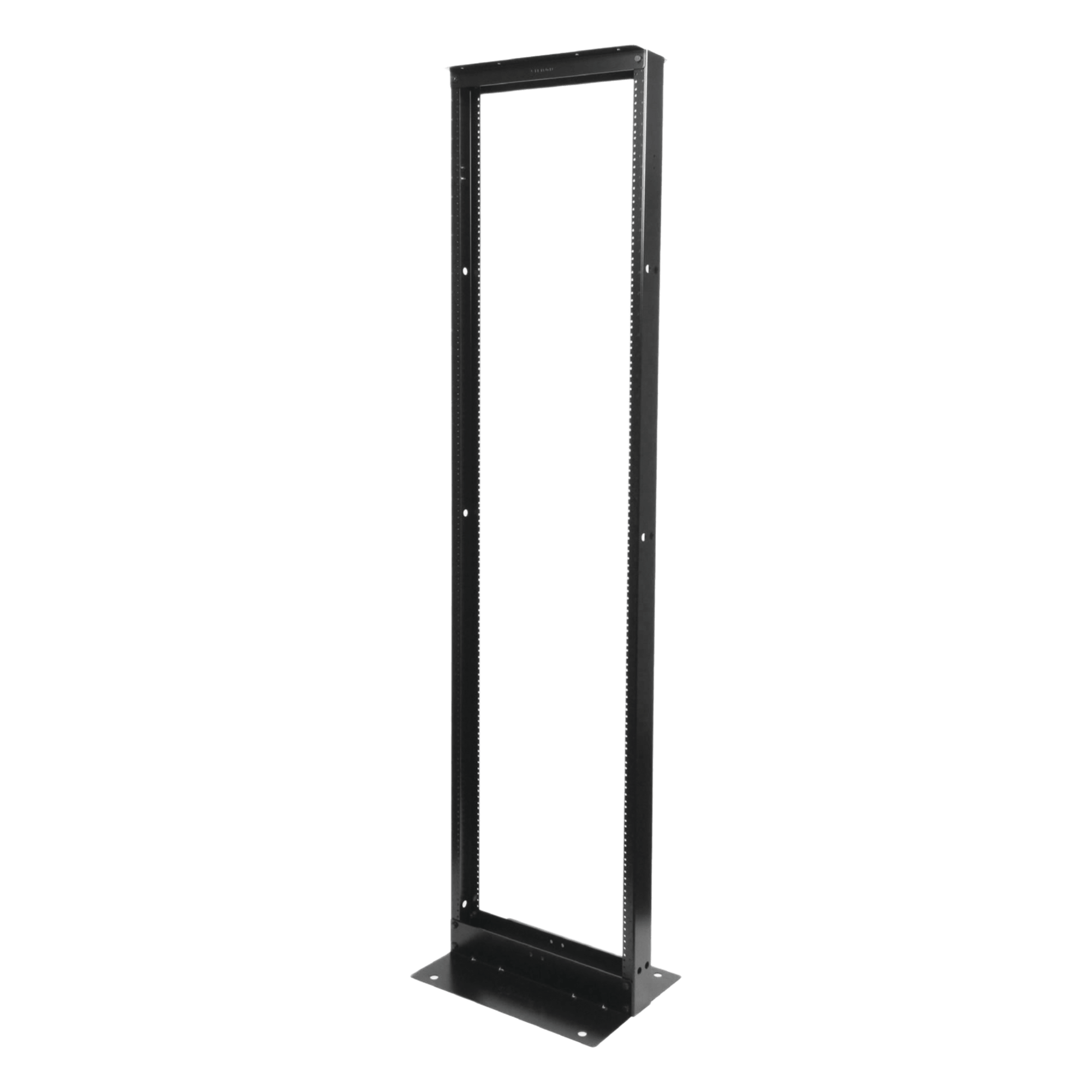 Rack de Dos Postes Estándar de 19", Numerado, Fabricado en Acero y 45 Unidades de Rack, Color Negro — SIEMON · SKU RS1-07-S