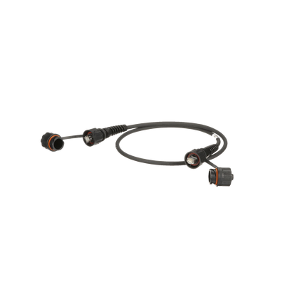 Patch Cord Cat6A IndustrialNet, Blindado S/FTP, Con Plug Industrial y Tapa en Cada Extremo, 3 Metros (9.84 Pies)