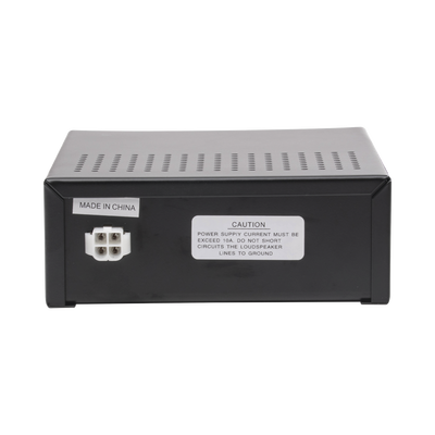 Sirena Vehicular de 100W de Potencia, Con Switch Giratorio de 6 posiciones y Micrófono Integrado de Uso Rudo