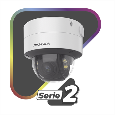 Domo IP 4 Megapixel Lente 2.8 a 12 mm / Imagen a Color 24/7 (ColorVu) / 40 mts Luz Blanca / WDR 130 dB / Exterior IP67 / IK10 / Captura Facial / ACUSENSE / Micro SD / ACUSEARCH