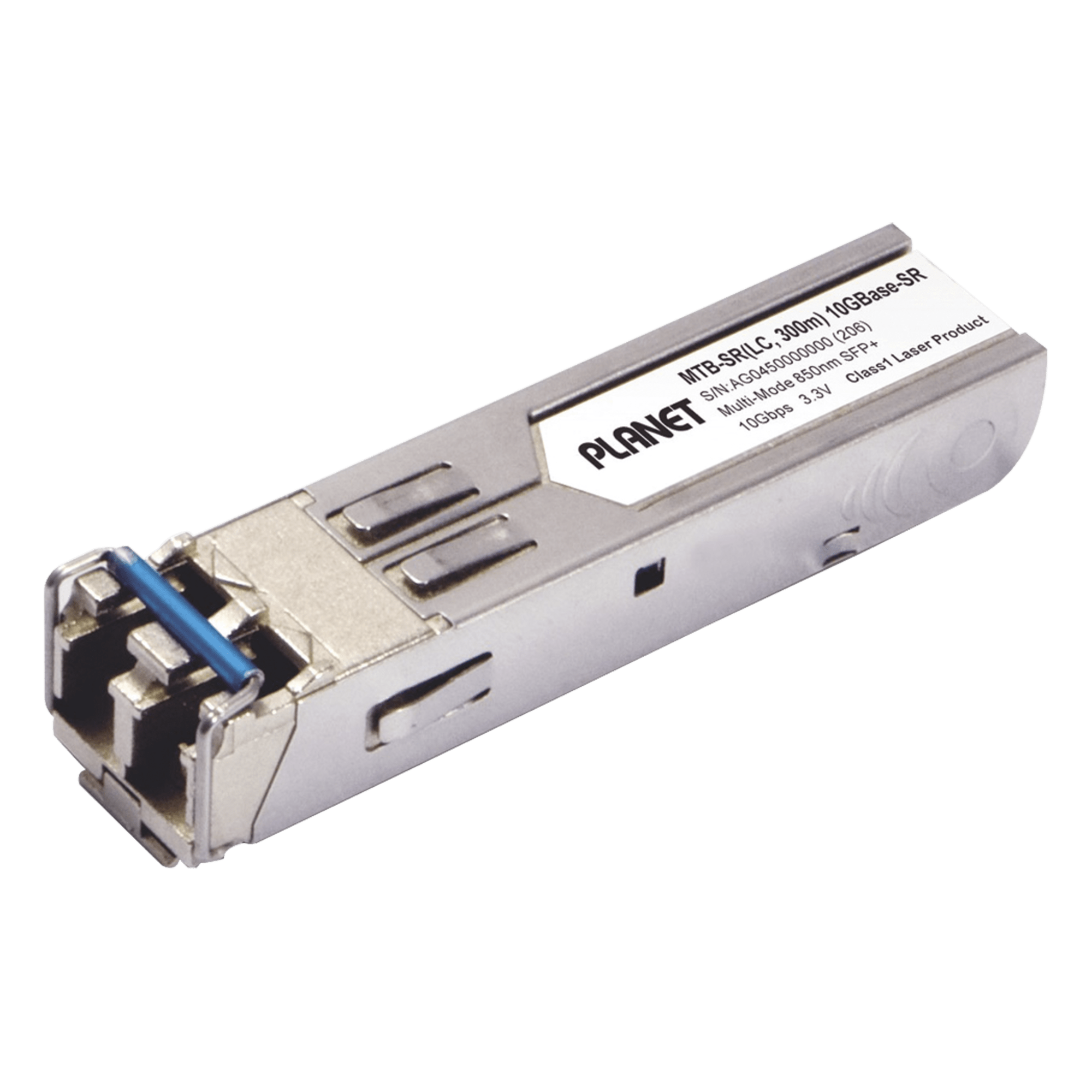 Transceptor mini-GBIC SFP+ 10G LC 1310nm Duplex para fibra monomodo 10 Km — PLANET · SKU MTB-LR
