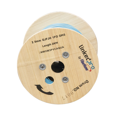 Fibra Óptica Multimodo OM4, 2 mm, Simplex, Tight Buffer (900 micras), Precio Por Metro, (Hasta 2000 Metros en un Solo Tramo de Cable)