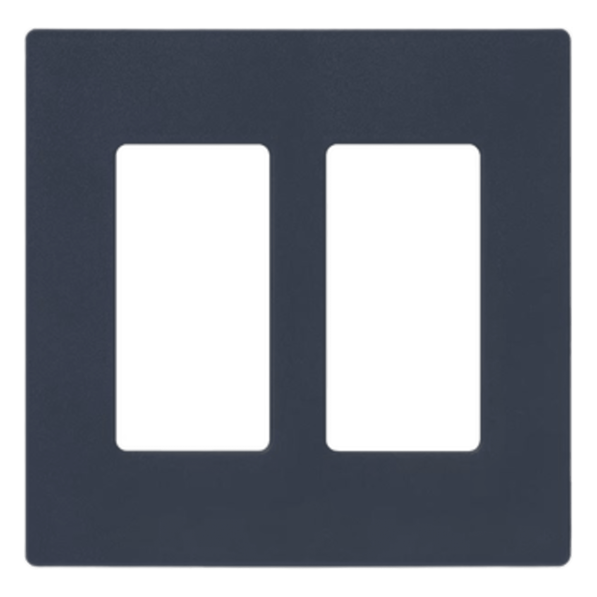 Placa de pared sin tornillos para interruptor o atenuador tipo decorador, 2 espacios, acabado satinado Deep Sea — LUTRON ELECTRONICS · SKU SC2DE