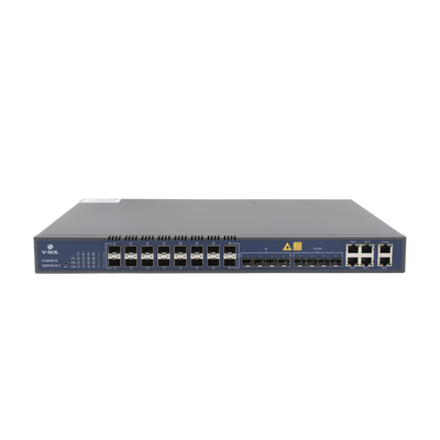 OLT de 16 puertos EPON con 12 puertos Uplink (4 puertos Gigabit Ethernet + 4 puertos SFP + 4 puertos SFP+) , hasta 1,024 ONUS