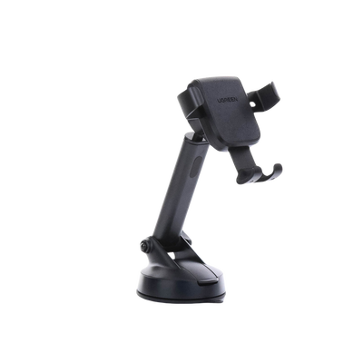 Soporte de Celular para Automóvil con Ventosa / Diseño de Sujecion en Triangulo / Ajustable 270° / Rotable / Estirable / Amplia Compatibilidad con dispositivos de 4'' a 7'' / Color Negro