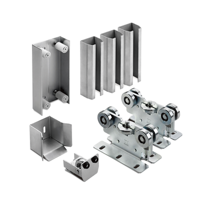 KIT para puertas autoportantes de hasta 3 m y 600 kg con guia para puertas corredizas