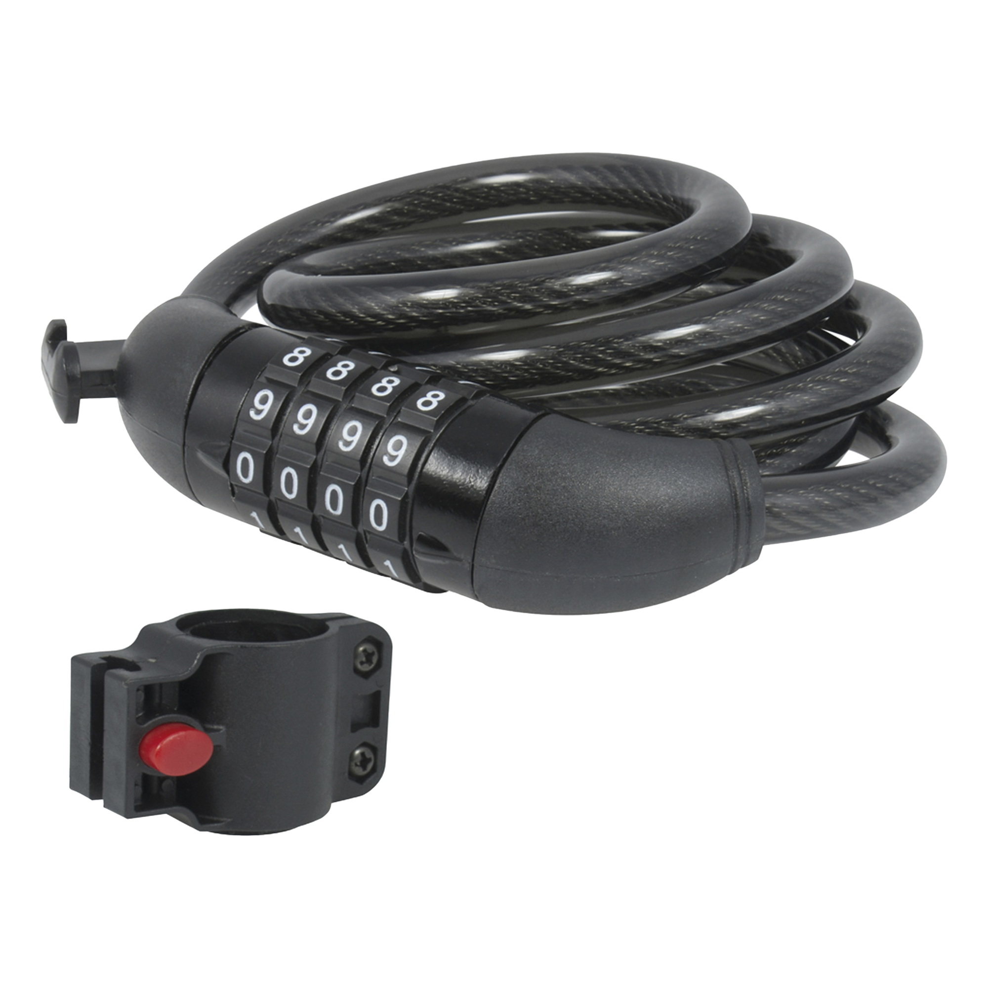 Candado de Cable de Combinación/ Longitud 120 cm / Nivel de seguridad 3/ Discos Programables. — LOCK · SKU SYS-15CN