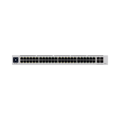 UniFi Switch USW-Pro-48-POE Gen2, Capa 3 de 48 puertos PoE 802.3at/bt + 4 puertos 1/10G SFP+, 600W, pantalla informativa — UBIQUITI · SKU USW-PRO-48-POE