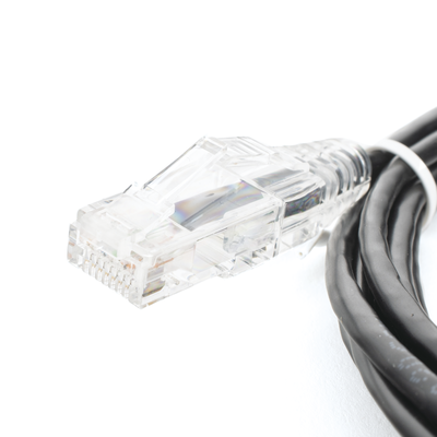 Cable de Parcheo Slim UTP Cat6 - 3 Metros (9.84 Pies) Negro Diámetro Reducido (28 AWG)
