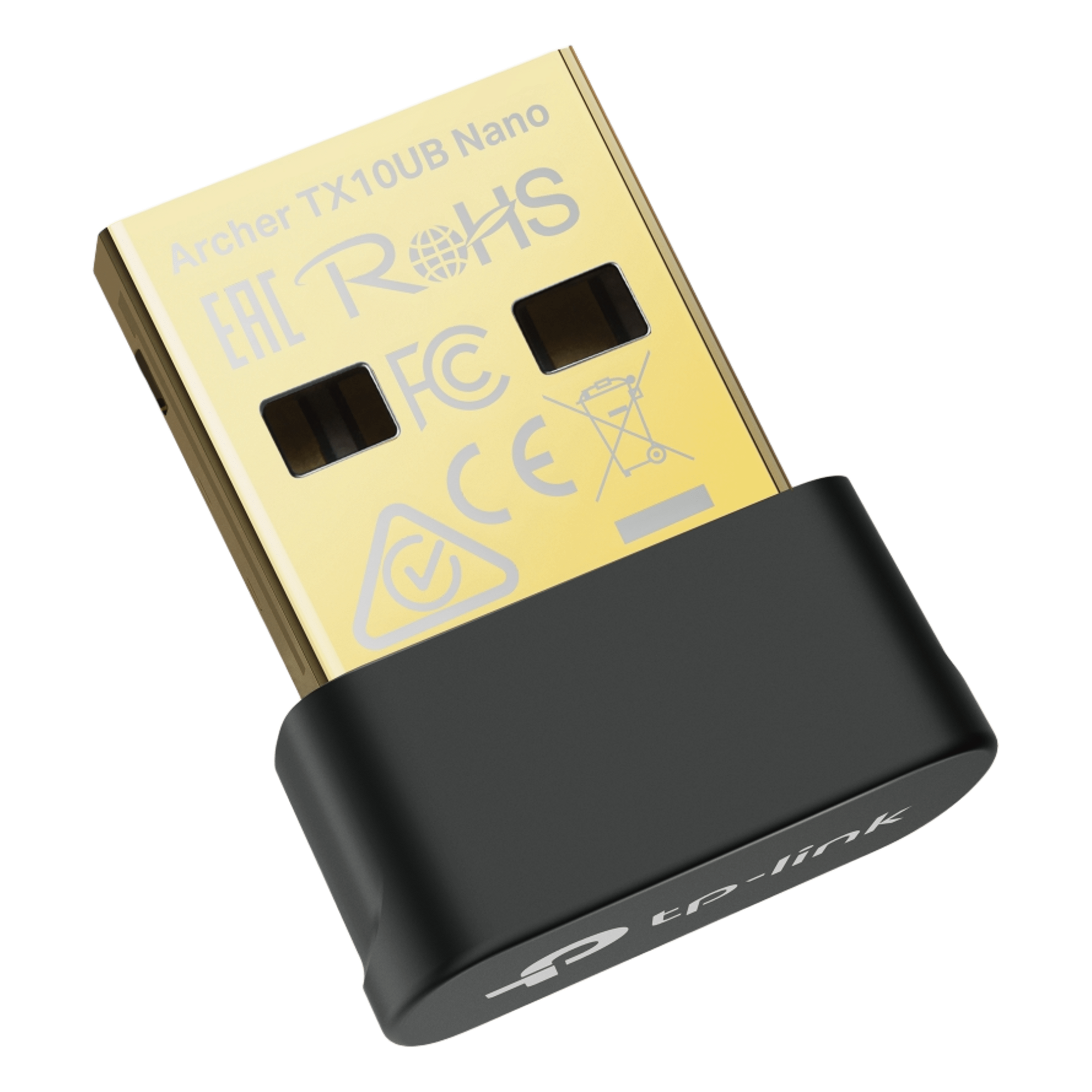Adaptador USB Nano Wi-Fi 6 / Dual Band 600 Mbps en 5 GHz / 287 Mbps en 2.4 GHz / Bluetooth 5.3 BLE / WPA3 / Driver Pre-Cargado / 802.11ax — TP-LINK · SKU ARCHER-TX10UB-NANO