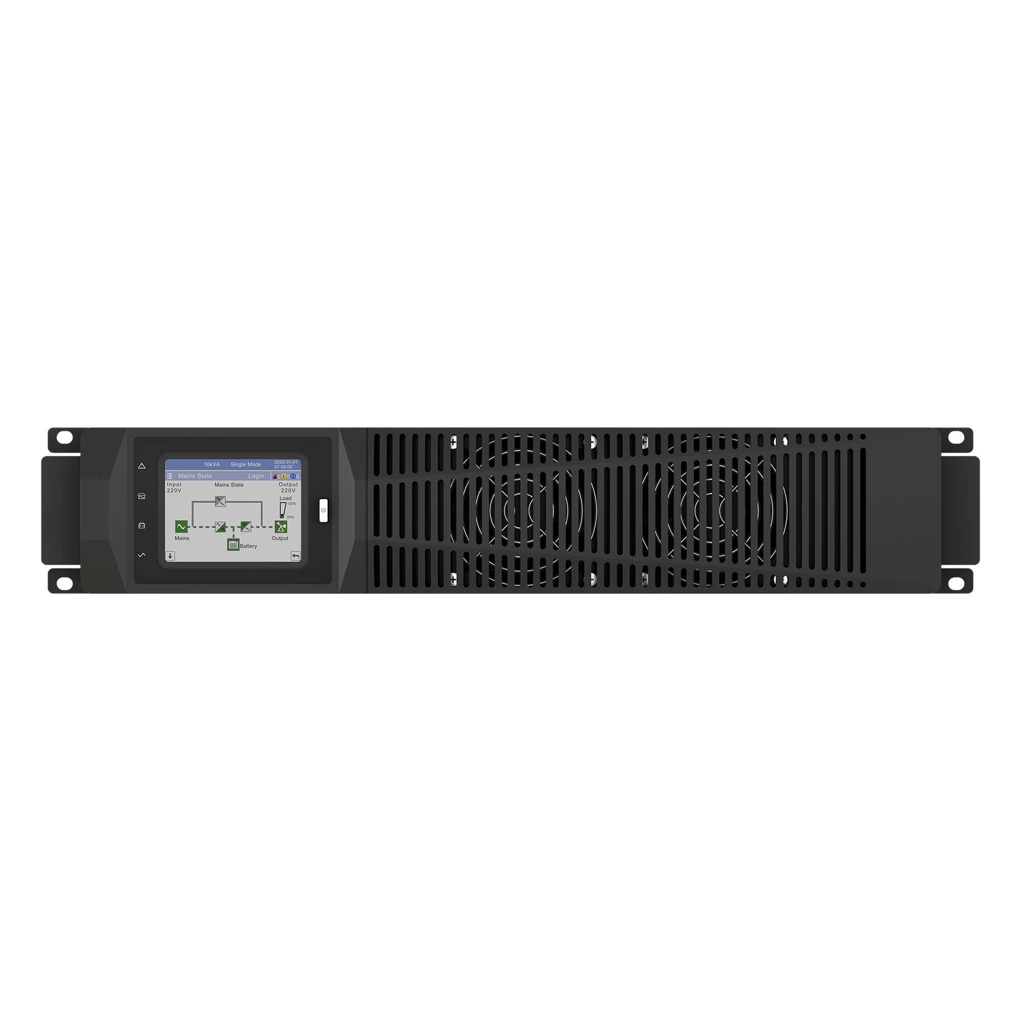 UPS de 10 kVA, Online Doble Conversión, 200 - 240 Vac de Entrada, Fase Única, Sin Baterías con Kit de Cables de Conexión de Baterías