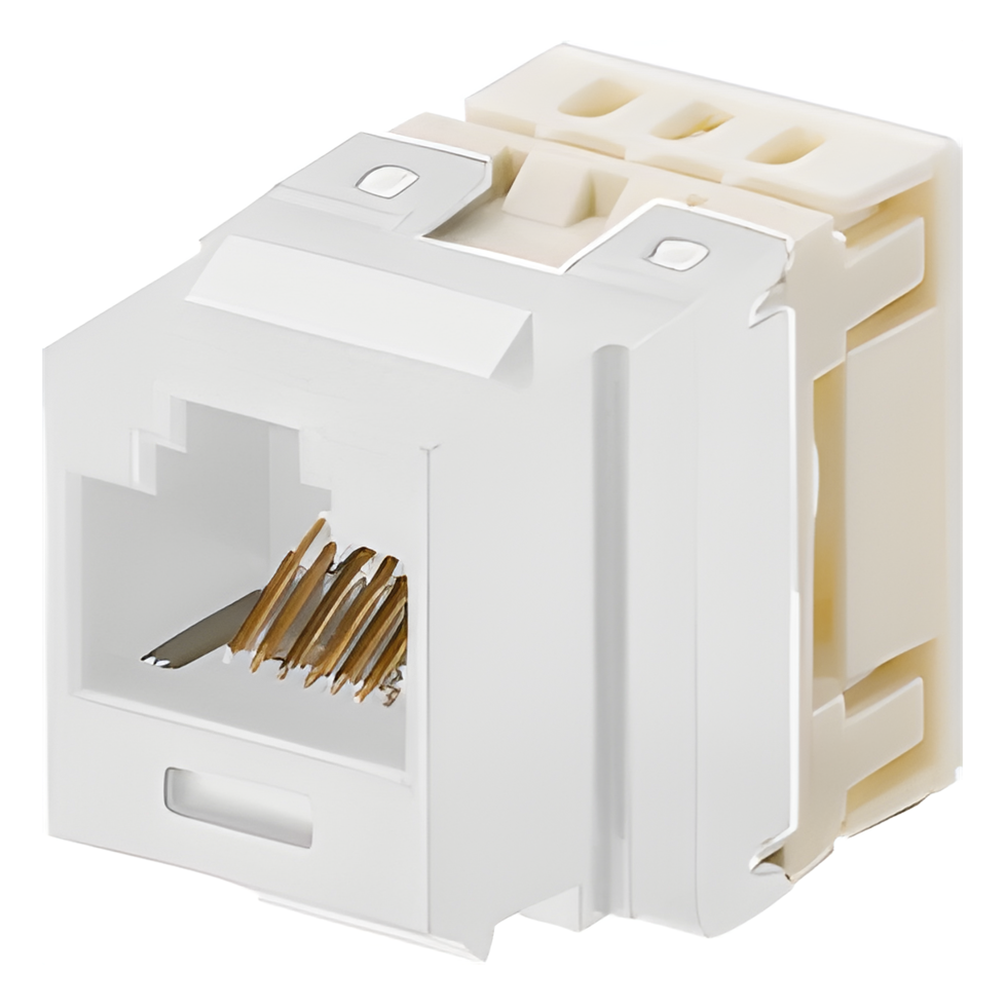 Jack Keystone / Cat 5e / RJ45 / Terminación 110 / T568A/B / 1 Puerto / Blanco — PANDUIT · SKU NKP5E88MWH