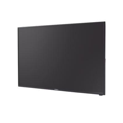 Monitor Profesional LED de 43" ideal para Videovigilancia / Uso 24/7 / Resolución 4K / Entradas de video HDMI, Display port — HANWHA VISION · SKU SMT-4343