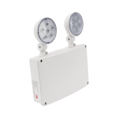 Luz de Emergencia/Montaje Universal (pared, lateral o Techo)/Batería de Respaldo Incluida
