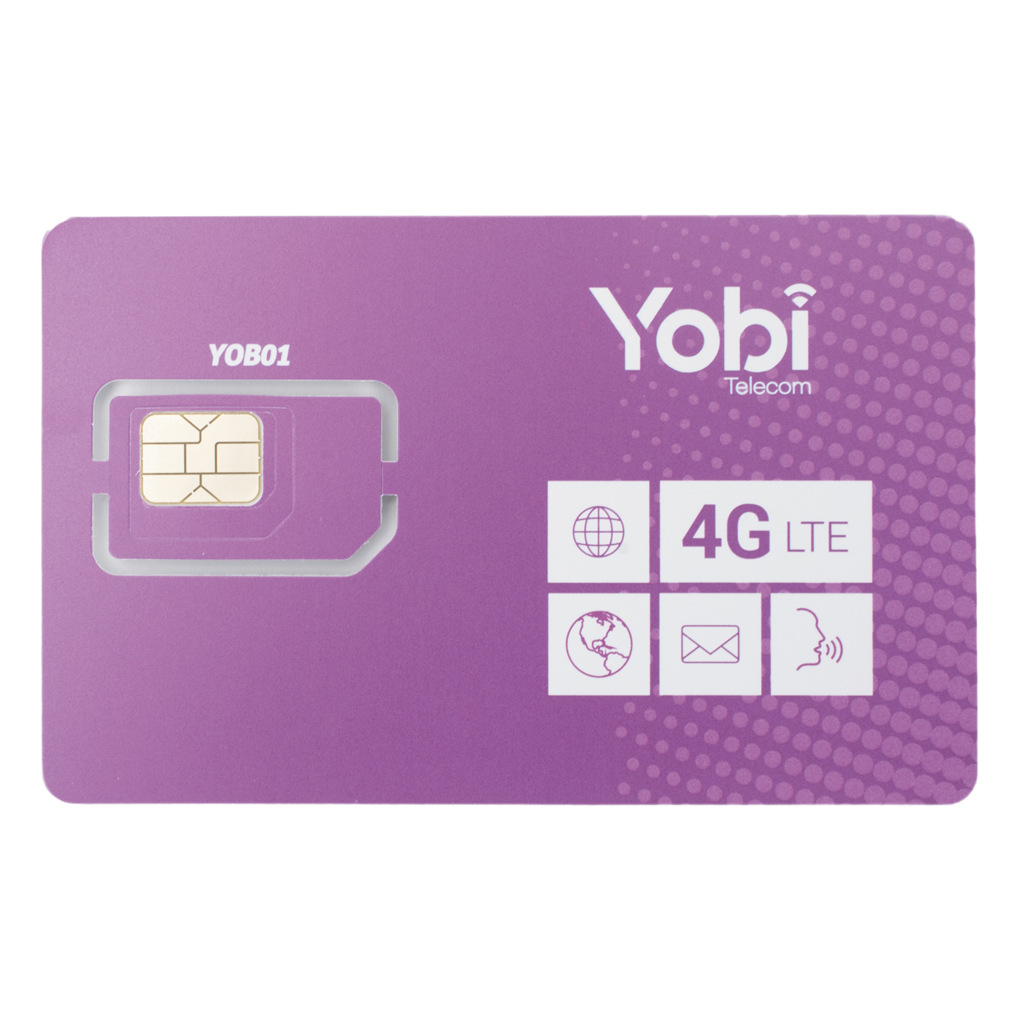 SIM Yobi para dispositivos móviles 3G/4G con recarga de 3.5GB cada mes durante 1 año de servicio (solo datos) — YOBI · SKU SIM3GBYOBI