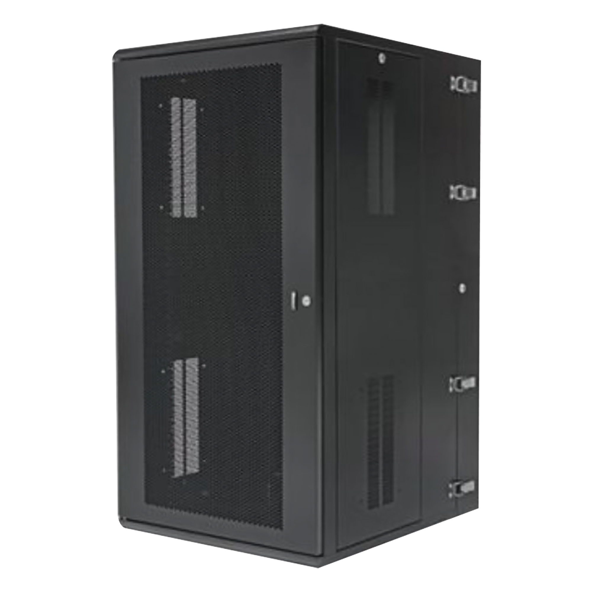 Gabinete PanZone de Montaje en Pared, de 19in, Puerta Ventilada, 26 UR, 635mm de Profundidad, Color Negro — PANDUIT · SKU PZWMC26P