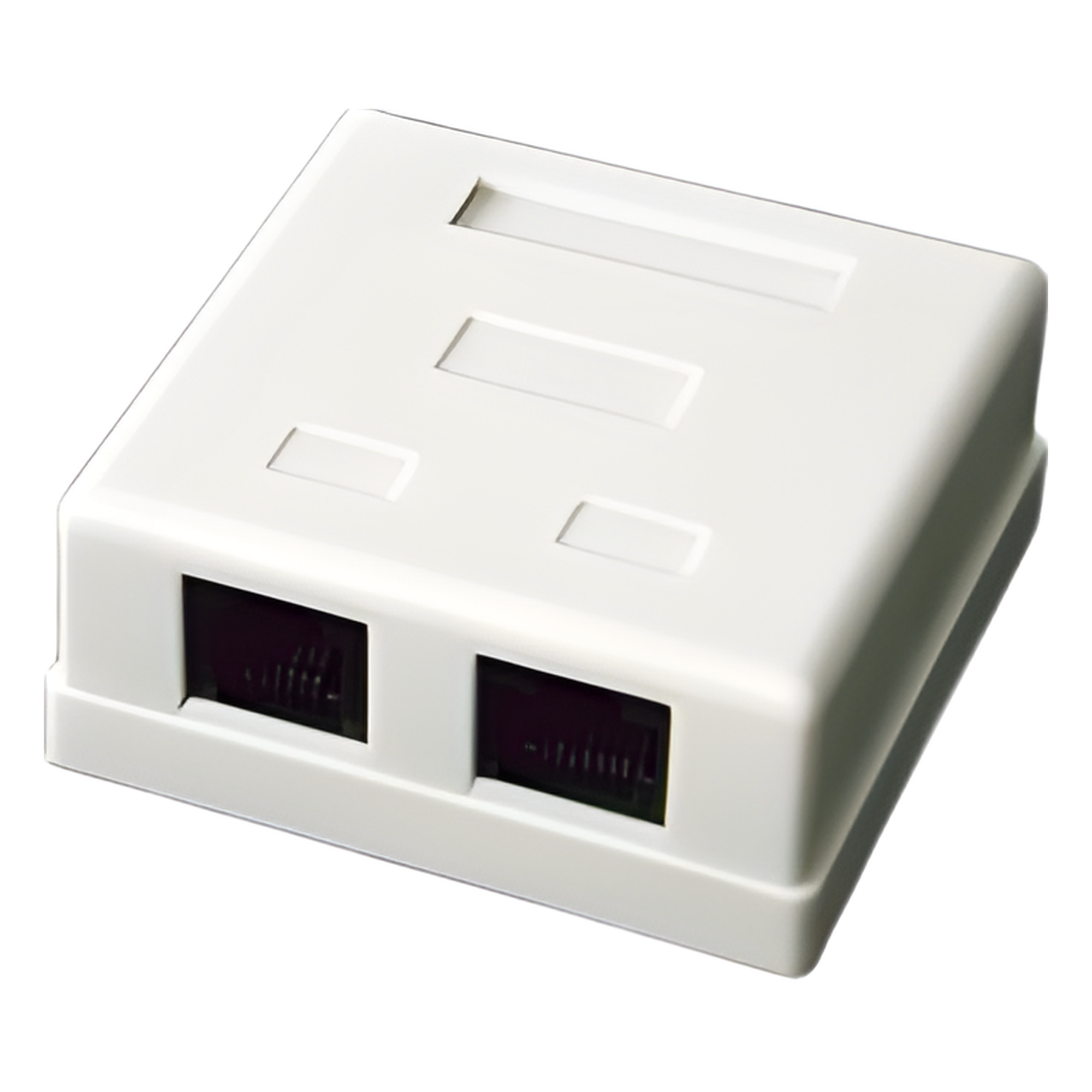 Caja de Pared con 2 Puertos, Incluye 2 Jacks UTP Cat5e Keystone — LINKEDPRO BY EPCOM · SKU LP-WP-6035