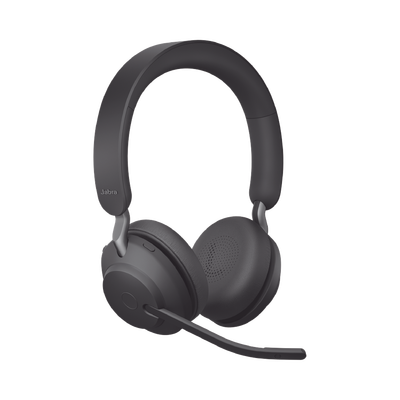 Jabra Evolve2 65, Auricular stereo versión UC con aislamiento de ruido activa, dongle USB-A indicador de ocupado (Busylight) (26599-989-999)