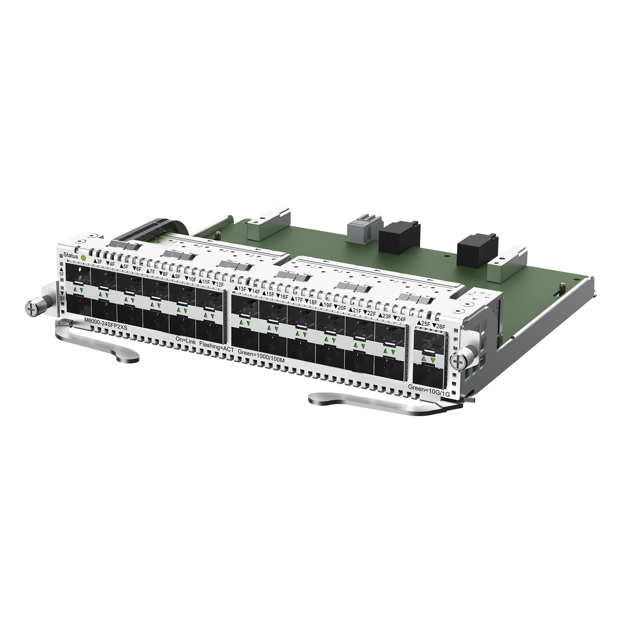 Tarjeta switch 24 puertos SFP y 2 SFP+ para RG-NBS6002 — RUIJIE · SKU M6000-24SFP2XS