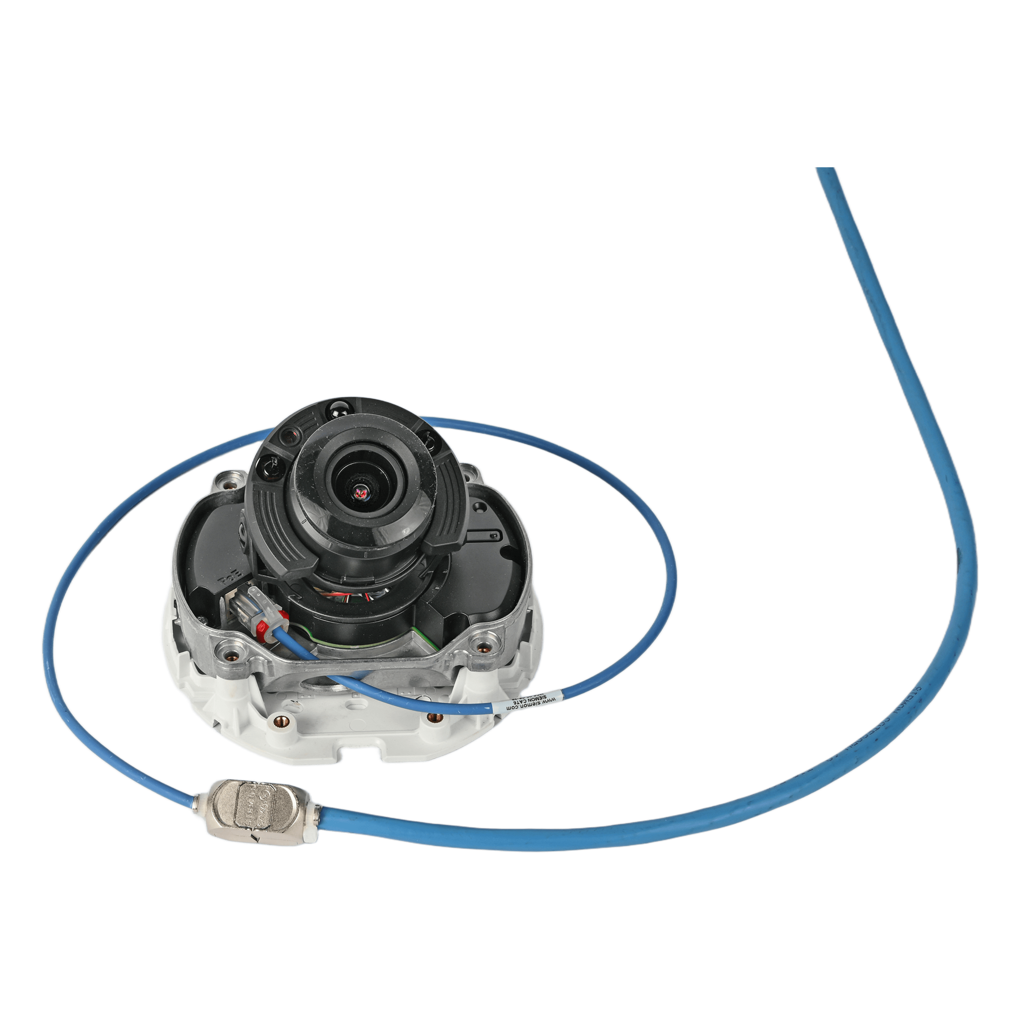 Conector In-Line / Cat6A / Blindado S/FTP / 28 AWG / 0.5 m (1.64 ft) / PoE hasta 100W / Re-terminable / CM/LSOH-1