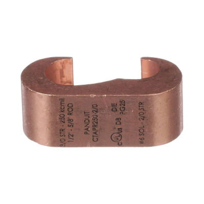 Conector de compresión a tierra de cobre Panduit CTAPR2/0-2-L, 1Pz