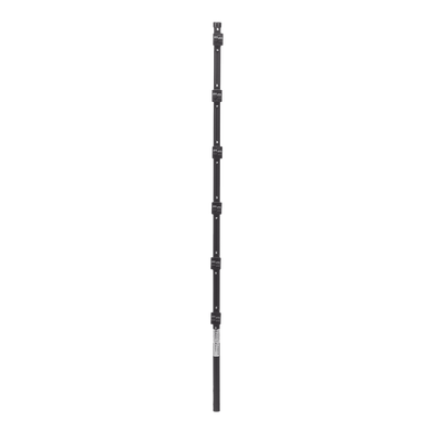Poste con 6 Aisladores de PASO para Cerca Electrificada. Tubo Galva. de 1.4m, cal. 18 de 1" Diam. + Pintura Negra.