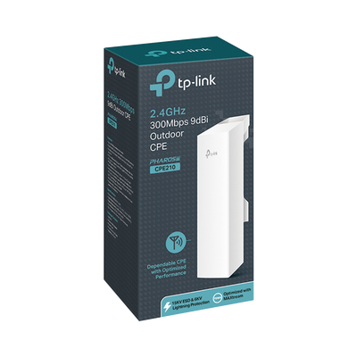 Punto de Acceso WI-Fi N 300Mbps en 2.4GHz, 2 antenas integradas de 9dBi, MIMO 2X2.